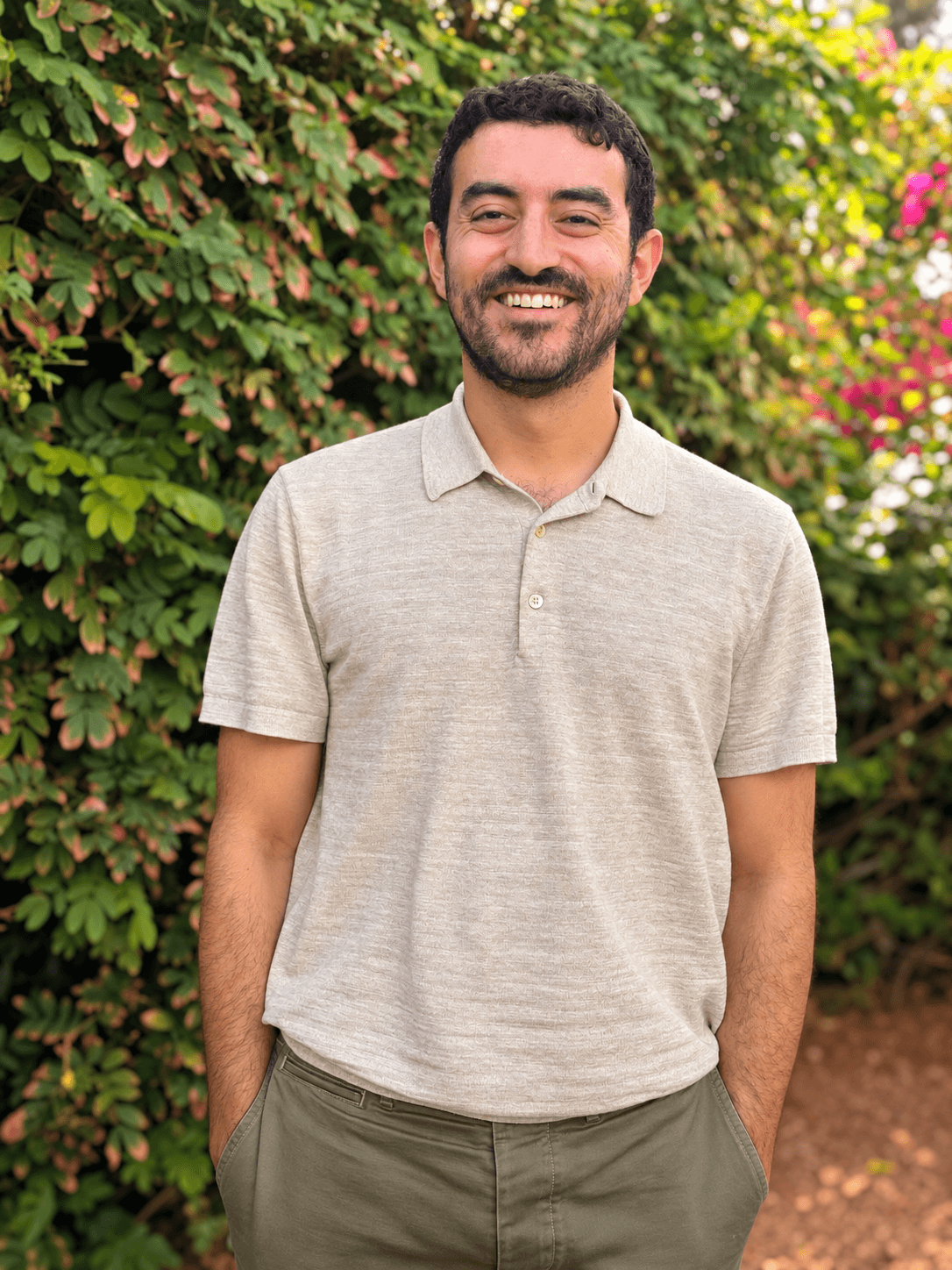 Michael Tanami standing outdoors